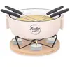Image de Fondue à la bougie avec 4 piques Cook Concept Blanc