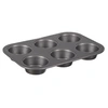 Image de Moule 6 Muffins "Carbon Steel" 27cm Gris