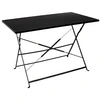 Image de Table de jardin pliante Palerme 110 x 70 cm noir