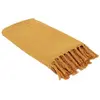 Image de Jeté de canapé gaufré en coton 130 x 160 cm ocre