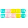 Image de Lot de 10 Glaçons Réutilisables "Carrés" 2cm Multicolore