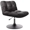 Image de - Fauteuil vintage style industriel en polyuréthane noir