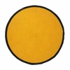 Image de Tapis Rond en Coton "Bord" 120cm Moutarde & Noir
