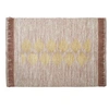 Image de - Tapis en coton imprimé doré Nude 120 x 170 cm