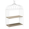 Image de Etagère décorative cage à oiseau en métal 31 x 15 x 51 cm
