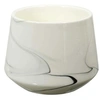 Image de - Bougie parfumée effet marbré 10.5 cm Blanc - senteur Orchidée blanche