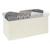 Image de Banc coffre pliable Patchwork gris