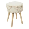 Image de Tabouret ethnique pieds bois Mirage