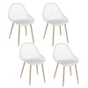 Image de Lot de 4 Chaises Design Malaga 80cm Blanc