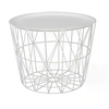 Image de Table filaire en métal blanc 50 cm