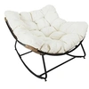 Image de - Fauteuil de jardin à bascule avec coussin Tulum