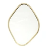Image de Miroir Mural Déco "Contour Losange" 34cm Or