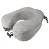 Image de Coussin de voyage enroulable à memoire de forme VP Santé Gris