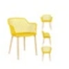 Image de Lot De 4 Fauteuils Exterieur Malaga Jaune M4