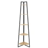 Image de Etagère d'Angle Design "Petro" 180cm Noir & Marron