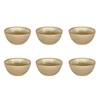 Image de Lot de 6 Bols en Verre Design "Royal" 70cl Or