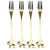 Image de Lot de 4 Fourchettes à Dessert "Royal" 12cm Or