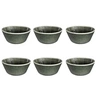 Image de Lot de 6 Bols en Céramique "Black Forest" 15cm Vert