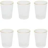 Image de Lot de 6 Verres Design "Liseré" 35cl Transparent