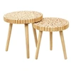 Image de Table gigogne rondin en bois 40 cm