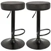 Image de Tabouret de bar hauteur réglable Mumford (Lot de 2) noir
