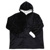 Image de Sweat A Capuche Interieur Sherpa Noir