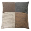 Image de Coussin Déco "Patchwork" 40x40cm Marron & Beige