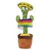 Image de Peluche Déco "Cactus Musical Dansant" 31cm Vert