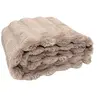 Image de Plaid Imitation Fourrure "Opulence" 120x150cm Taupe