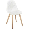 Image de Chaise scandinave patchwork blanc