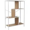 Image de Etagère en bois et métal blanc Edison 80 x 30 x 113 cm