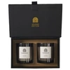Image de Coffret 2 Bougies Parfumées "Lounge" 8cm Bois de Santal