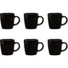 Image de Lot de 6 Mugs en Céramique "Lounge" 40cl Noir