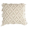 Image de Coussin Déco Macramé "Crush" 40x40cm Beige