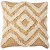 Image de Coussin Déco en Jute "Tufté" 40x40cm Beige & Naturel