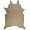 Image de Tapis en fausse fourrure Peau de bête 120 x 2 x 158 cm taupe