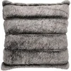 Image de Coussin Imitation Fourrure "Lounge" 40x40cm Gris Foncé