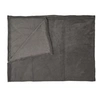 Image de Plaid Microfibre "Roméo" 120x150cm Gris Foncé