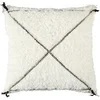 Image de Coussin Sherpa Tressé "Crush" 40x40cm Blanc