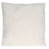 Image de Coussin Déco Nid d'Abeille "Crush" 40x40cm Blanc