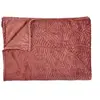 Image de Plaid Flanelle Embosse "Roméo" 120x150cm Terracotta