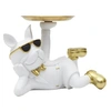 Image de Vide-Poche Statue "Bulldog" 27cm Blanc
