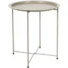Image de Table d'Appoint en Métal "Sienna" 50cm Beige