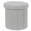 Image de Pouf Coffre Pliable "Pills" 38cm Gris