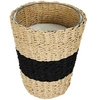Image de Grande bougie parfumée panier tressé 23 cm