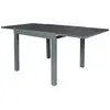 Image de Table de jardin extensible en métal Haria 80 x 80 x 75 cm