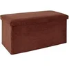 Image de Banc Coffre Pliable Côtelé "Scott" 76cm Terracotta