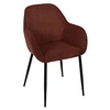 Image de Fauteuil velours côtelé Scott terracotta - Terracotta - Home déco factory