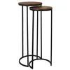 Image de HOME DECO FACTORY Lot de 2 Sellettes Gigognes Softness Table et Bureau Noir en occasion ou reconditionné