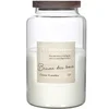 Image de Bougie Parfumée Softness 870g Verre et Cire de Paraffine Brume des Bois L.14xl.14xH.23,5cm Blanc